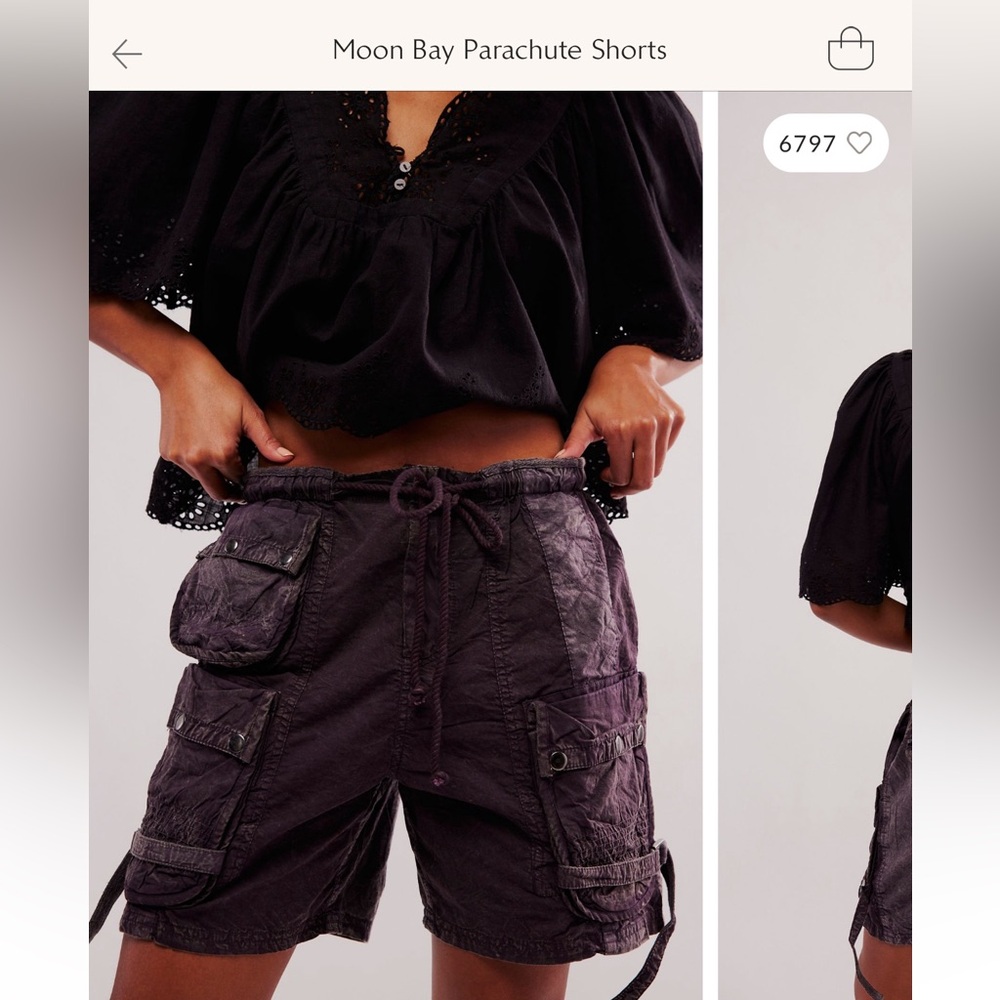 NWOT Moon bay FP cargo shorts